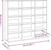 vidaXL Étagère à CD Gris Sonoma 100x23x89,5 cm Matériau Voir les images du produit 8