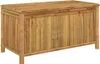 A bamboo storage chest with a lid, shown from the front on a white background. Produktbild-Vorschau