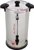 A stainless steel water boiler with dimension markings. Produktbild-Vorschau