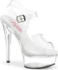 EXCITE-608 Damen Sandale von Pleaser, Transparent  , EU 39, Produktbild-Vorschau 1