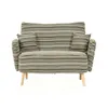 A striped loveseat on a white background. Anteprima dell’immagine prodotto