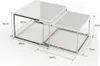 2er Set Design Couchtisch MENTO weiss hochglanz 60cm Produktbild-Vorschau 5