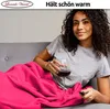 Kuscheldecke 230x270 cm Rosa Wohndecke Flauschige Winter Produktbild-Vorschau 4