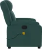 vidaXL Fauteuil de massage vert foncé Tissu Voir les images du produit 10