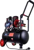 A black and red air compressor with wheels and a handle, shown from a slight angle against a white background. Produktbild-Vorschau