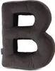 Bellochi Dekoratives Kissen Buchstabe B - Dunkelgrau Produktbild-Vorschau 1