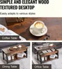 A collage of images showcasing a lift-top coffee table in different configurations and settings. Náhľad obrázku produktu