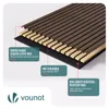 VOUNOT® 4er Set Akustikpaneele 120 × 60 × 2,1 cm, Akustik Produktbild-Vorschau 4