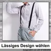 Hosenträger und Fliege Set,Verstellbar Fliege für Produktbild-Vorschau 6
