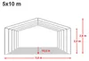 TOOLPORT Lagerzelt 5x10 m Unterstand Weidezelt Garagenzelt Produktbild-Vorschau 10