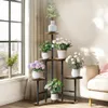 A multi-tiered plant stand filled with various potted plants is placed near a window and a sofa in a well-lit room. Náhľad obrázku produktu