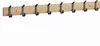 ACAZA Garderobe - 16 Haken - 88 cm - Helles Eichenholz - Produktbild-Vorschau 1