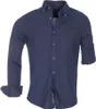 Brandneu Designer Leinen-Hemd Krempelärmel CARISMA uni SLIM Produktbild-Vorschau 1