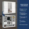 Schwebetürenschrank TOMY, 2-türig Schrank, Weiß, 235 cm Produktbild-Vorschau 6