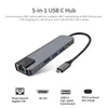 5-IN-1 USB-C-Hub Typ-C-Dockingstation Multiport-Adapter mit Produktbild-Vorschau 2