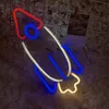 Rakete Leuchtreklame LED Neonlicht USB Nachtlicht für Wand Produktbild-Vorschau 3