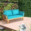GOPLUS Gartenbank Holz, Gartensofa mit Liegefunktion, 2-3 Produktbild-Vorschau 9