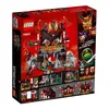 The back of a LEGO Ninjago product box, showing the assembled toy set and various features. Produktbild-Vorschau