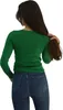 Body lang arm T shirt Damen Royyen K-201 Baumwolle V Produktbild-Vorschau 3