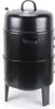 A black smoker grill with a thermometer on the lid, shown against a white background. Podgląd zdjęcia produktu