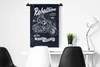 MuchoWow® Wandteppich Wandbehang Motorrad - Skelett - Retro Produktbild-Vorschau 4