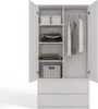 Geräumiger Kleiderschrank MALWA SS-90 mit 2 Schubladen und Produktbild-Vorschau 4