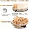 Gliese 10-teilig Gärkorb Brot Set, 23 cm Gärkorb rund und Produktbild-Vorschau 3