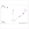 Lampa biurkowa PASTELO czarna 1xG9 8W stal 43x20x14cm Podgląd zdjęcia produktu 8