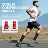 Calzini Ciclismo Uomo Donna, Calze Trekking Spugna 2 Paia, Anteprima dell’immagine prodotto 2