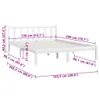 vidaXL Postel z masivu Bílá borovice 120x200 cm Náhled obrázku produktu 8