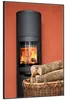 Wallario Wandbild Kamin Romantik, Größe: 61 x 91,50 cm, Produktbild-Vorschau 2