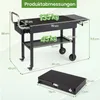 CHARIOT DE BARBECUE COSTWAY, table de barbecue pliante, Voir les images du produit 3