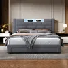 UnboxG Polsterbett Bett 140 x 200 cm, Doppelbett mit Produktbild-Vorschau 3
