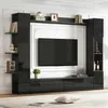 Merax Hochglanze Wohnwand mit Acryltür, TV Schrank mit Produktbild-Vorschau 1