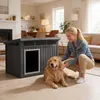 KOMFOTTEU Hundehütte Outdoor, Hundehaus für mittelgroße Produktbild-Vorschau 9