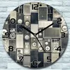 Wanduhr aus Glas Rund fi 30 Kassettenrecorder Quarz Deko Produktbild-Vorschau 1