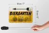Blechschild 18x12cm Biergarten links Bier Schild Produktbild-Vorschau 6