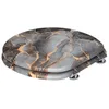 A toilet seat with a marble abstract pattern. Produktbild-Vorschau