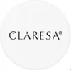 A white circular lid with the brand name CLARESA printed in black. Náhled obrázku produktu