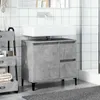 vidaXL Waschbeckenunterschrank Betongrau 65x33x60 cm Produktbild-Vorschau 3