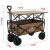 Chariot de plage pliable LUARO avec table 2 en 1 Voir les images du produit 17