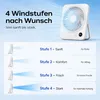 Tragbarer Tischventilator mit Digitalanzeige, 4 Windstufen, Produktbild-Vorschau 3