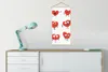 MuchoWow® Textilposter Eine Illustration von neun Herzen Produktbild-Vorschau 3
