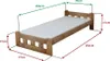 Hochbett Naomi 90 x 200 cm, Eiche Matratze: Ohne Matratze, Produktbild-Vorschau 3