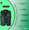 BULLDT Motorrad Kutte Lederweste Heavyduty Bikerweste Produktbild-Vorschau 8