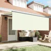 vidaXL Einziehbare Markise Creme 400 x 200 cm Polyester und Produktbild-Vorschau 2