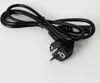 A black power cord with a European plug on a white background. Náhled obrázku produktu