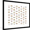 MuchoWow® MuchoWow® Gerahmtes Poster Wohnzimmer - Farbe - Produktbild-Vorschau 1