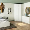 BDW Armoire d'angle de chambre à coucher avec rallonge, 6 Voir les images du produit 5