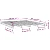 vidaXL Palettenbett Weiß 180x200 cm Massivholz Produktbild-Vorschau 8